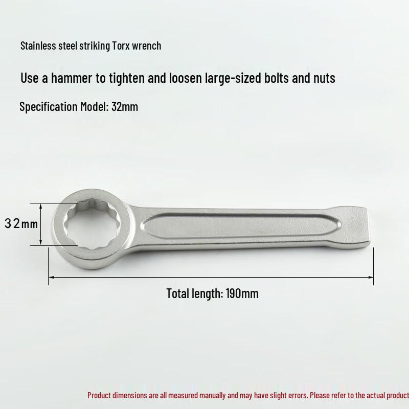 WEDO Stainless Steel Striking Wrench CN plug (adapter included)