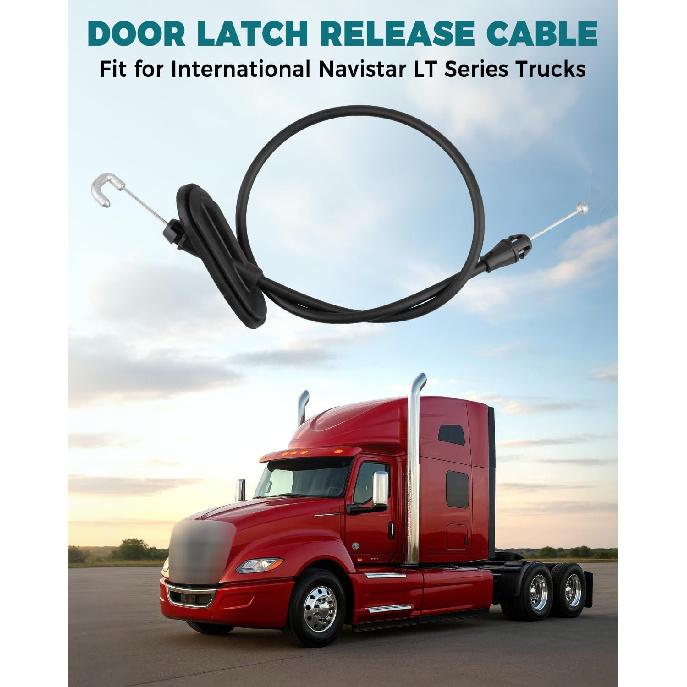 Door Latch Release Cable Fit for International Navistar LT Series Heavy Duty Trucks Replaces 4056798C92, 4056798C93, 4056798C94, HLK2831XC