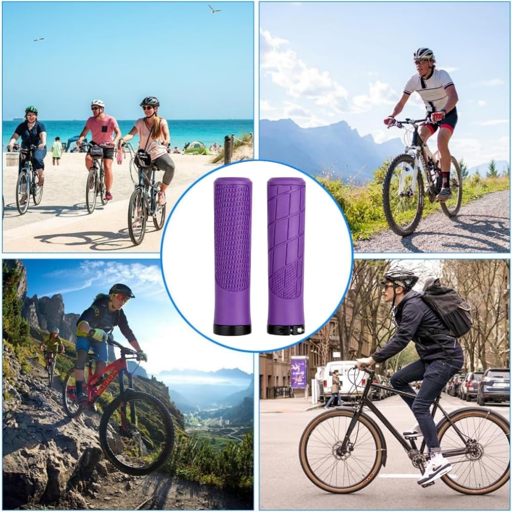 Jindizi Ergo 22mm Inner Universal or Spare Ergonomic Handlebar Grips with Shock Easy and Design for Kick Mountain and Cross Bikes Grips, Diameter,