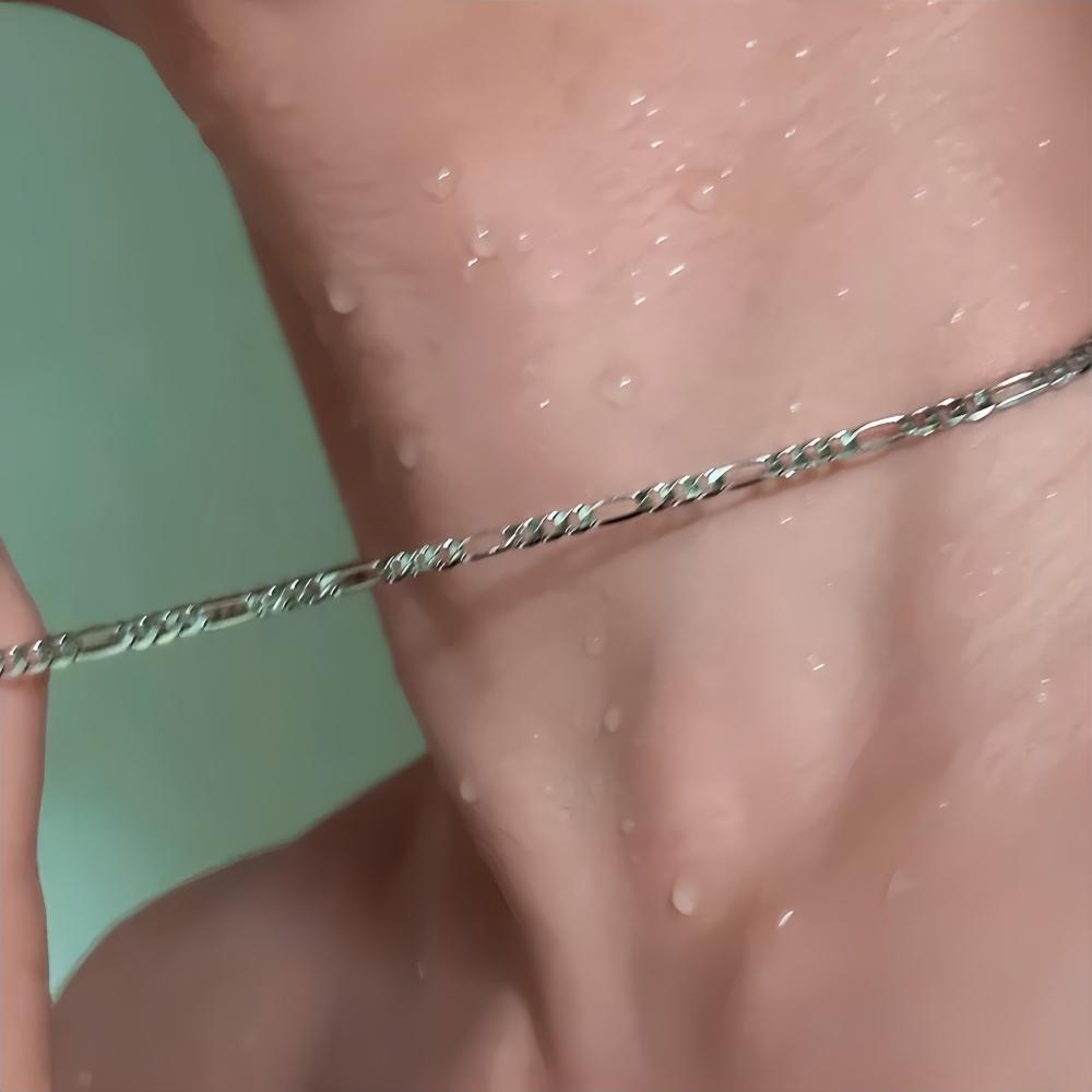 3mm NK Stainless Steel Chain Necklace Hip Hop Figaro Men Necklace Fashion Chain Jewelry Accessories