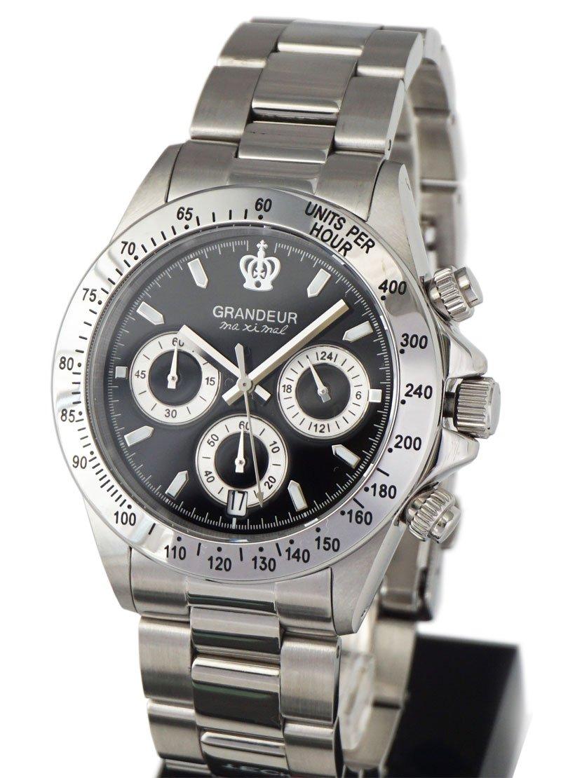 

Часы Grandeur Made in Japan с хронографом и водонепроницаемостью 10 АТМ JGR004W3 [GRANDEUR] для мужчин