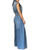 Women's Casual Washed Sleeveless Denim Jumpsuit with Wide-Leg Pants - TS1300 Cross-border Source