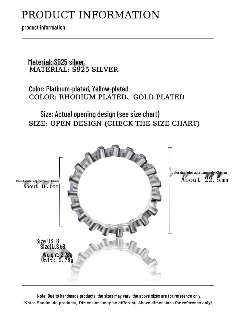 S925 Sterling Silver Wave Z-Shape Zircon Inlaid Fashion Ring for Women