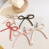 Chic Bowknot Keychain Attachment Phone Charm Decorative Accessory Beads Phone Pendant for Daily and Social Gatherings