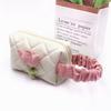 *Cute Corduroy Makeup Storage Bag Portable Travel Cosmetic Tulip Pouch Toiletry Organizer Large Capacity Flower Pattern Bags