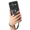 For Xiaomi Poco F7 Pro 5G/Xiaomi Redmi K80 5G Retro PU Leather Back Cover with Card Holder and Wristband Kickstand