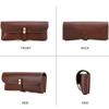 Genuine Leather Eye Glasses Pouch Portable Sunglasses Holder Fashion Glasses Case  for Men Women