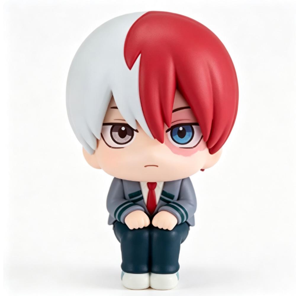 My Hero Academia Chibi PVC Figurine Set - Tomura Shigaraki Izuku Midoriya Katsuki Bakugo Collectible Toys Cute Anime Figures