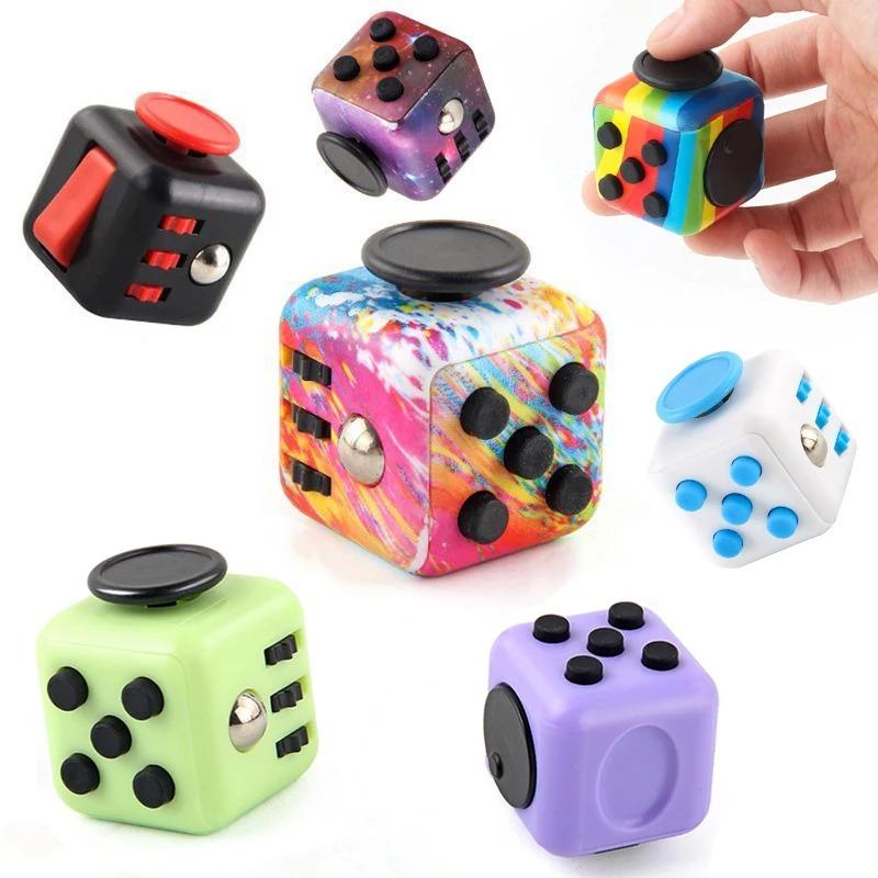 Fidget Cube & Hand Spinner - Antistress Sensory Toys for Autism, ADHD, Anxiety (Kids & Adults)