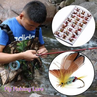 Fliegenfischen Köder Angelköder Trockenfliege Schmetterling Einzelhaken Schmetterling Fliegen Haken Angelgerät
