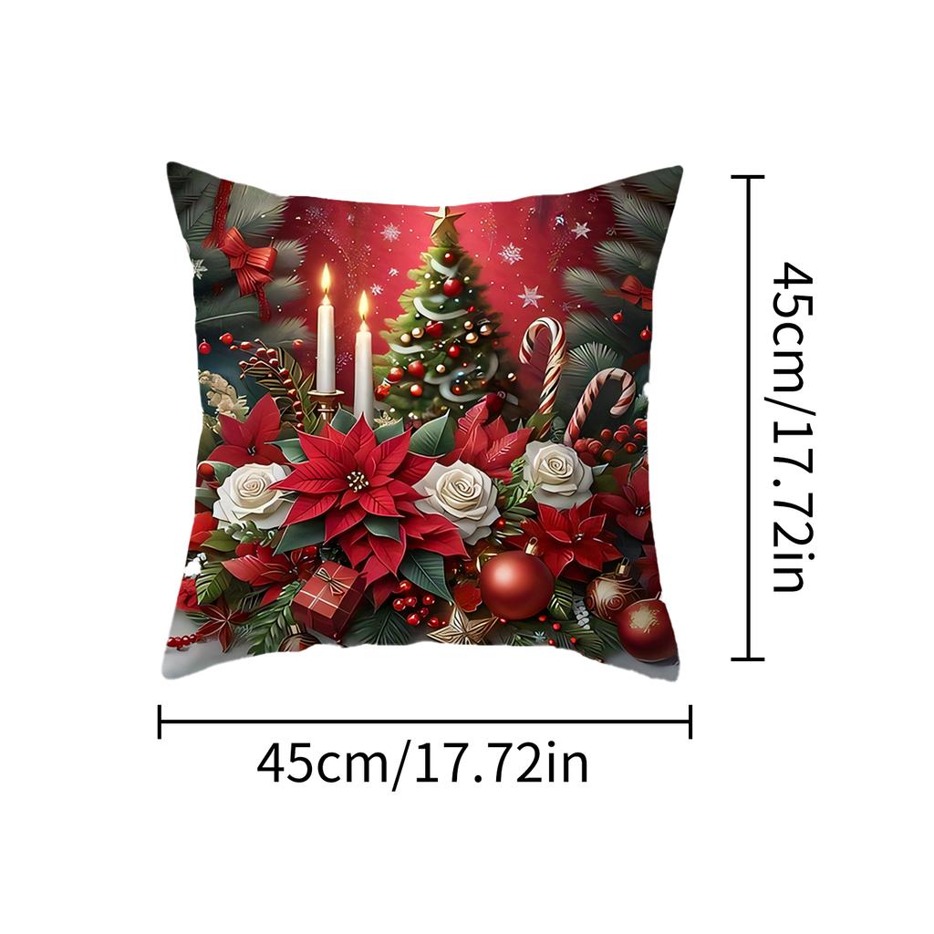 Christmas Pillow Cover - Santa Claus Design for 2025 Xmas Party, Perfect 2026 New Year Gift (Navidad Natal)