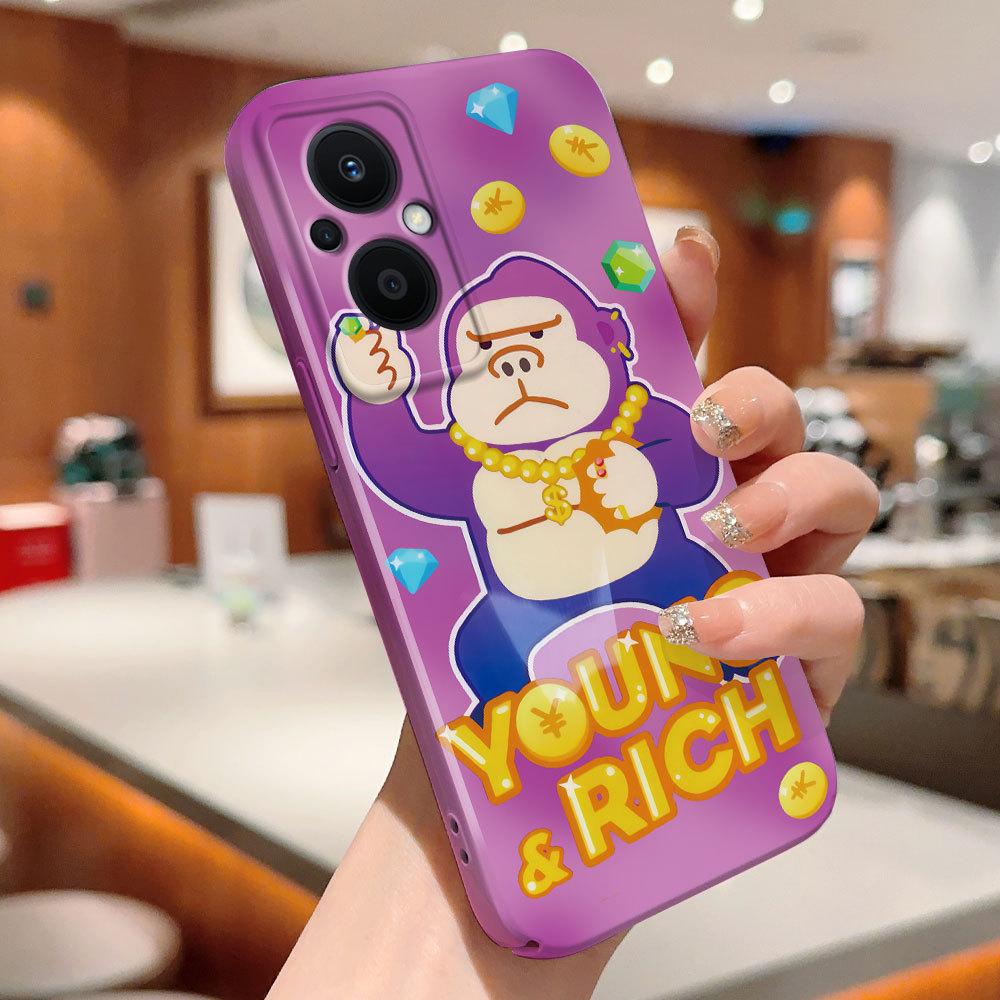 All-inclusive Film Handyhülle Cartoon Mode Design Hartschale Vollabdeckung Kameraschutzhülle für OPPO A60 A96 Reno12 Realme C53 C75