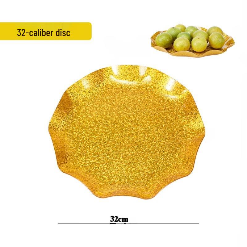 Round Plastic Fruit & Snack Plate