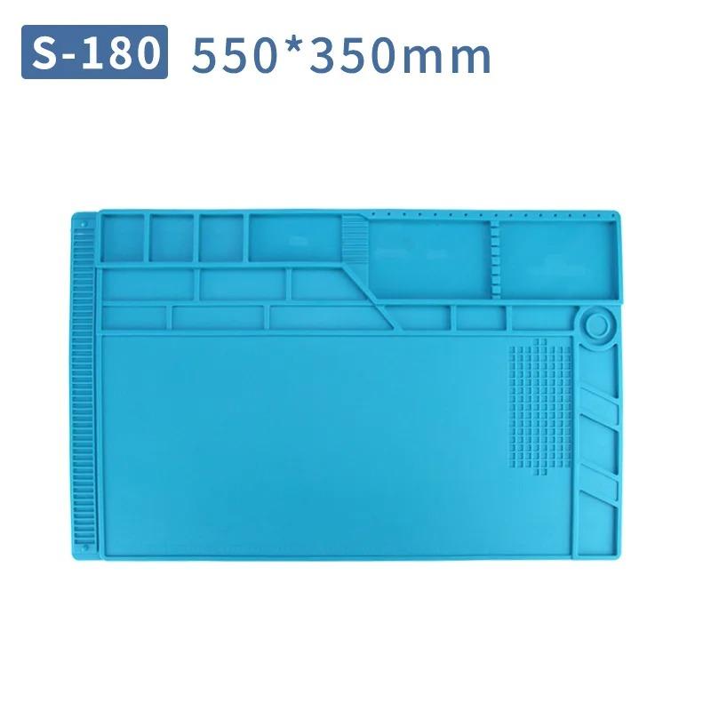 ESD Mat Heat Insulation Working Mat with Magnetic Groove Heat-Resistant Adsorption Soldering Mat Station Repair Insulator Pad