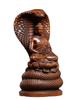 Ancient Snake Buddha Carved Wooden Imitation of Ancient Buddha