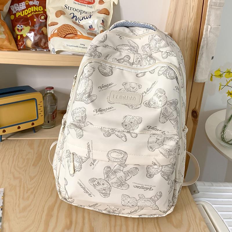 Schoolbag for Children Elementary School Students Cute Bear Middle School Students Girls Backpack