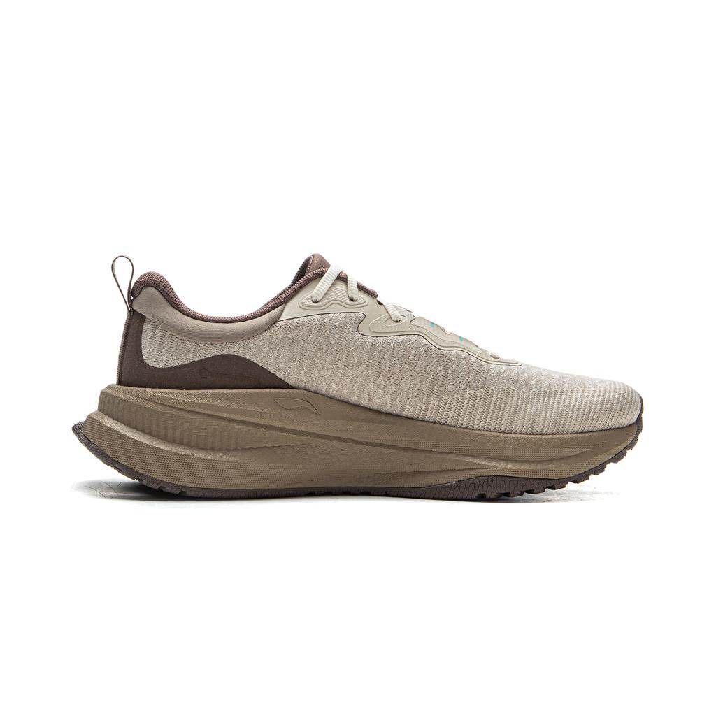 Li Ning Cushioning Slip Resistant Abrasion Resistant Breathable Rebound Low top Running Shoes Men's Dusty Gray ARSV095-2