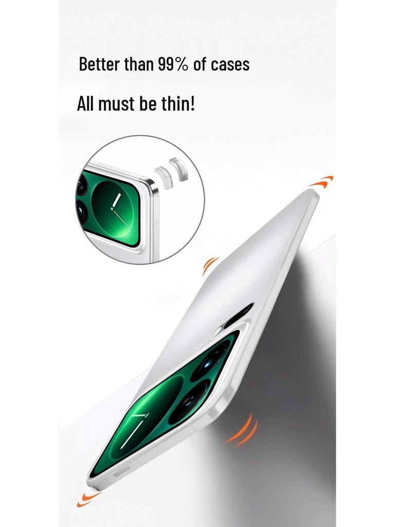 Xiaomi 17 Pro Max Ultracienkie Półprzezroczyste Etui Antywstrząsowe