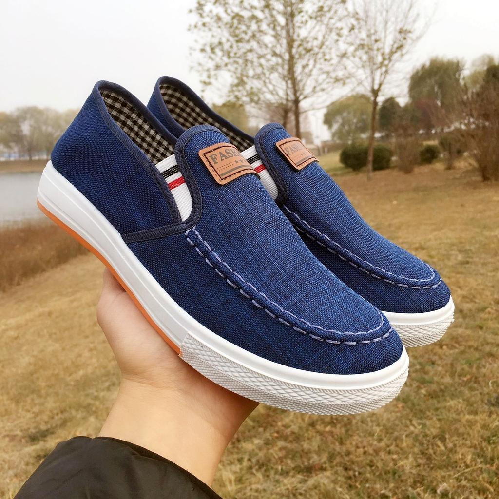 Spring new canvas shoes soft-soled cloth shoes breathable shoes black shoes