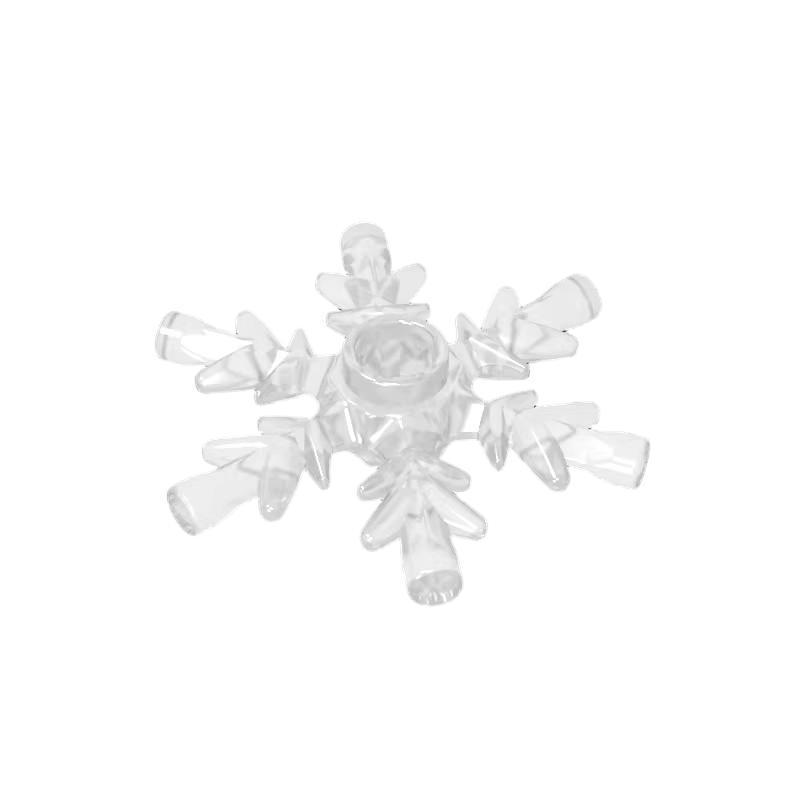 50G MOC 42409 Compatible 4x4 Crystal Snowflake Building Blocks Spare Parts Standard
