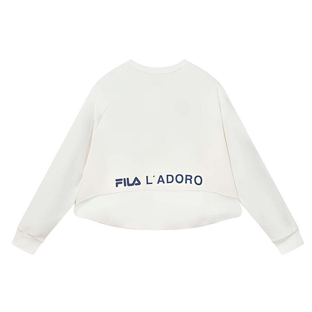 New FILA Sweatshirt Women's Cloud White F11W238204F-WT