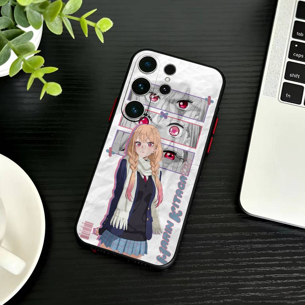 J-Darling Marin Kitagawa Colorful Silver Phone Case For Samsung S26,S25,S24,S23,S22,S21,S20,S30,Ultra,Plus,Fe,Note,5G Black Cov