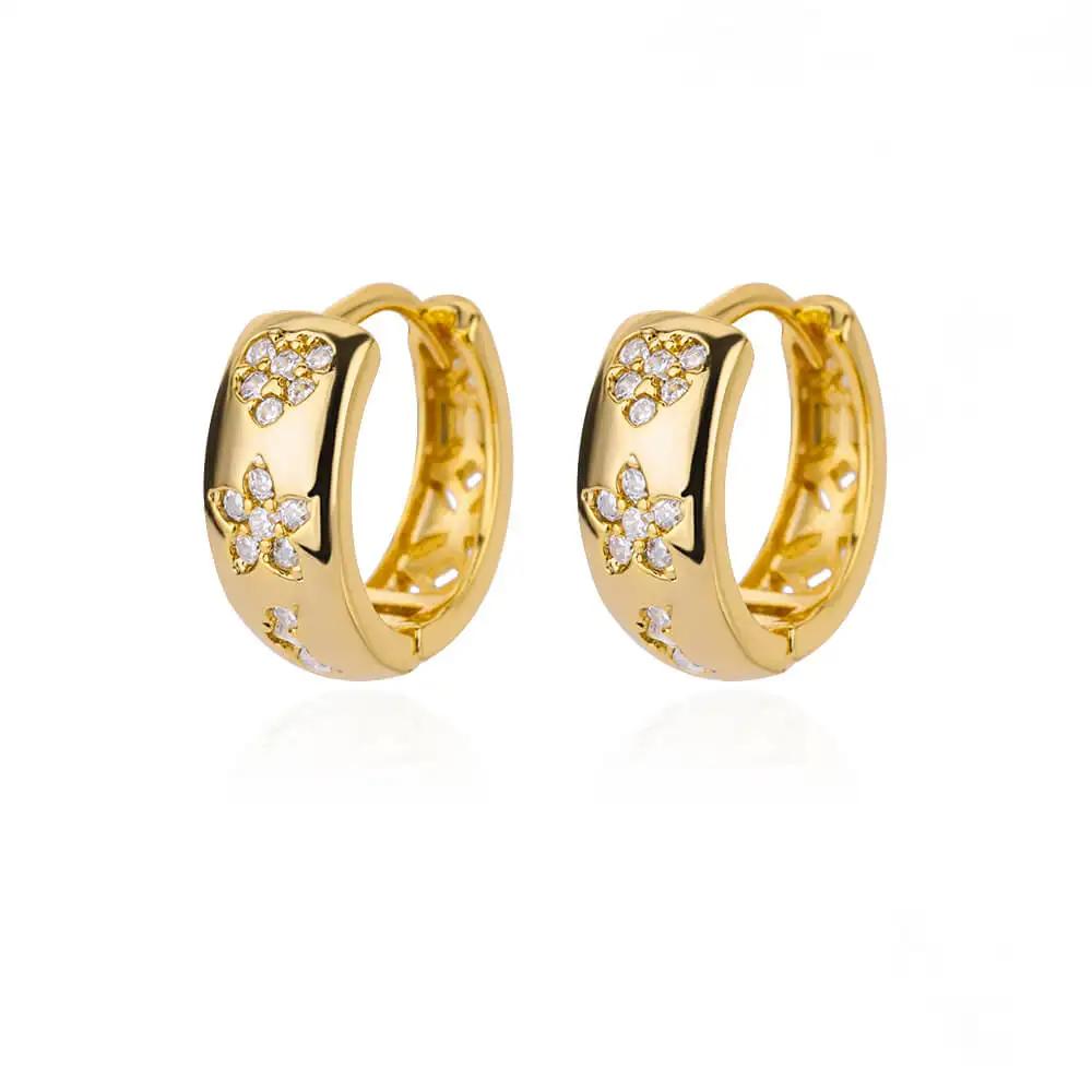 Stainless Steel Star Hoop Earings For Women Trend New In Luxury Gold Earrings Ear Jewelry Gift pendientes mujer