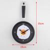 Creative Frying Pan Wall Clock for Contemporary Home Decor
