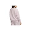 Nike Sudadera de cuello redondo con estampado de logotipo Phoenix Fleece para mujer, tops morado ahumado FN3654-019