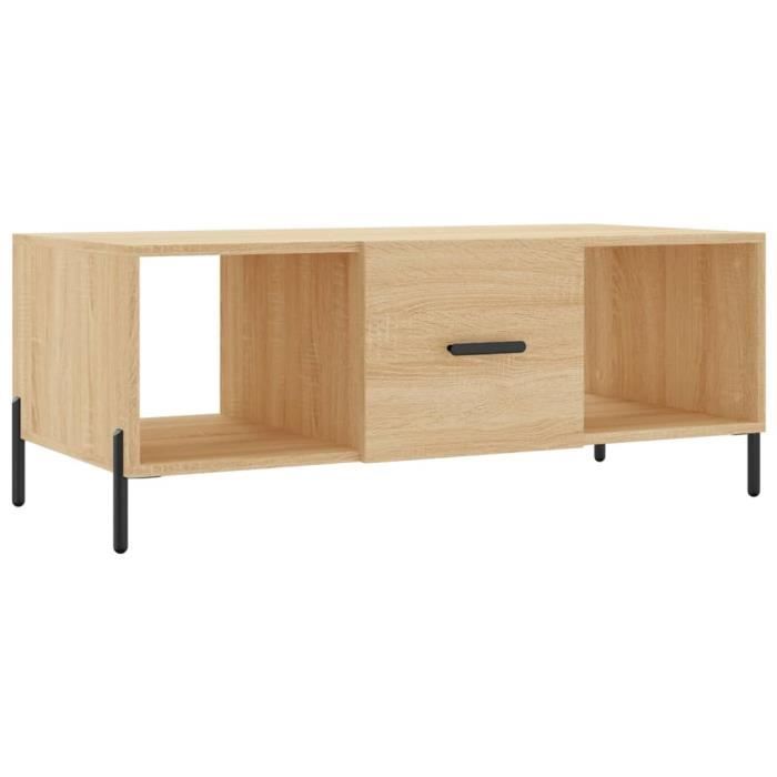 VidaXL Coffee Table Sonoma Oak 102x50x40 Cm Engineered Wood 829311