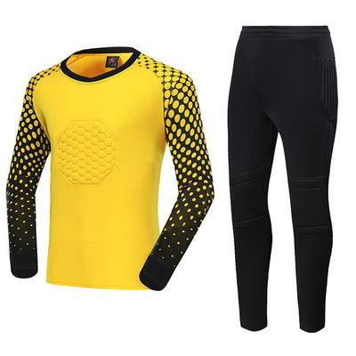 Goalkeeper Jersey, Chest Pads, Elbow Pads, Children's Goalkeeper Jersey, Middle School Students Long-sleeved Training Jersey, Competition Jersey