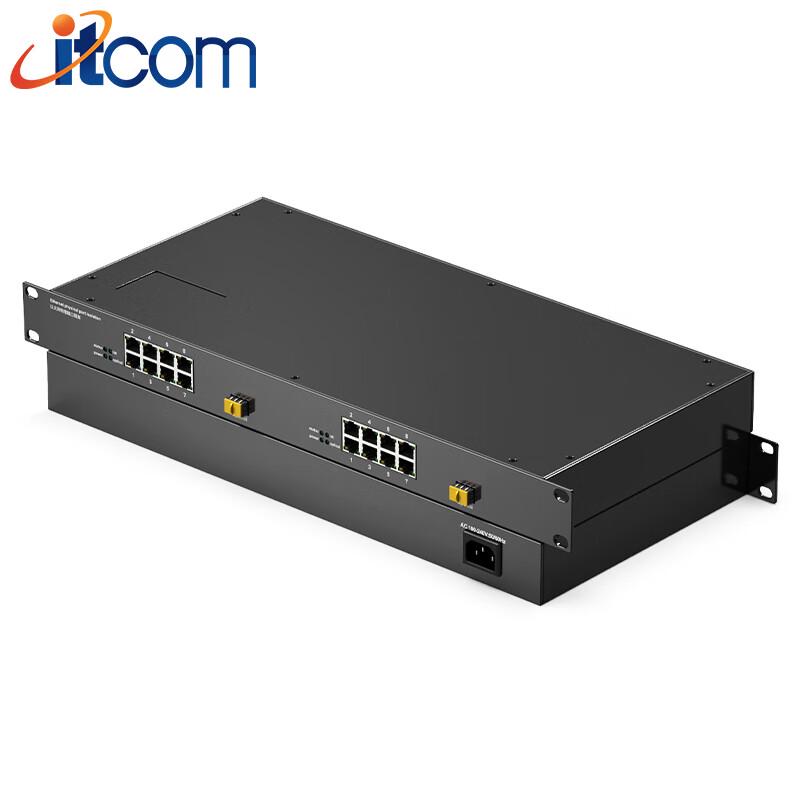 ITCOM Telecom-Grade 16-Channel LED 10 Gigabit Multimode Fiber Optic Transceiver