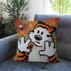 Anime C-Calvin And H-Hobbes Cushion Cover Car Throw Pillow Case For Sofa Car Christmas Gift