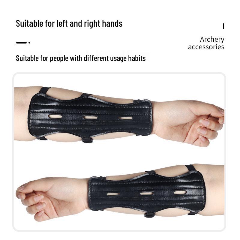 Thickened Archery Arm Guard with Ventilation Holes - Protects for Recurve Bow Hunting and Outdoor Shooting.
