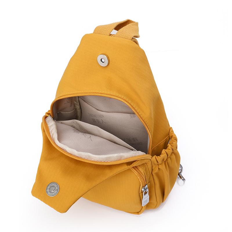 Ladies' Casual Dual-purpose Backpack, Lightweight, Water-resistant, Large-capacity Crossbody Single-shoulder Bag, Chest Bag