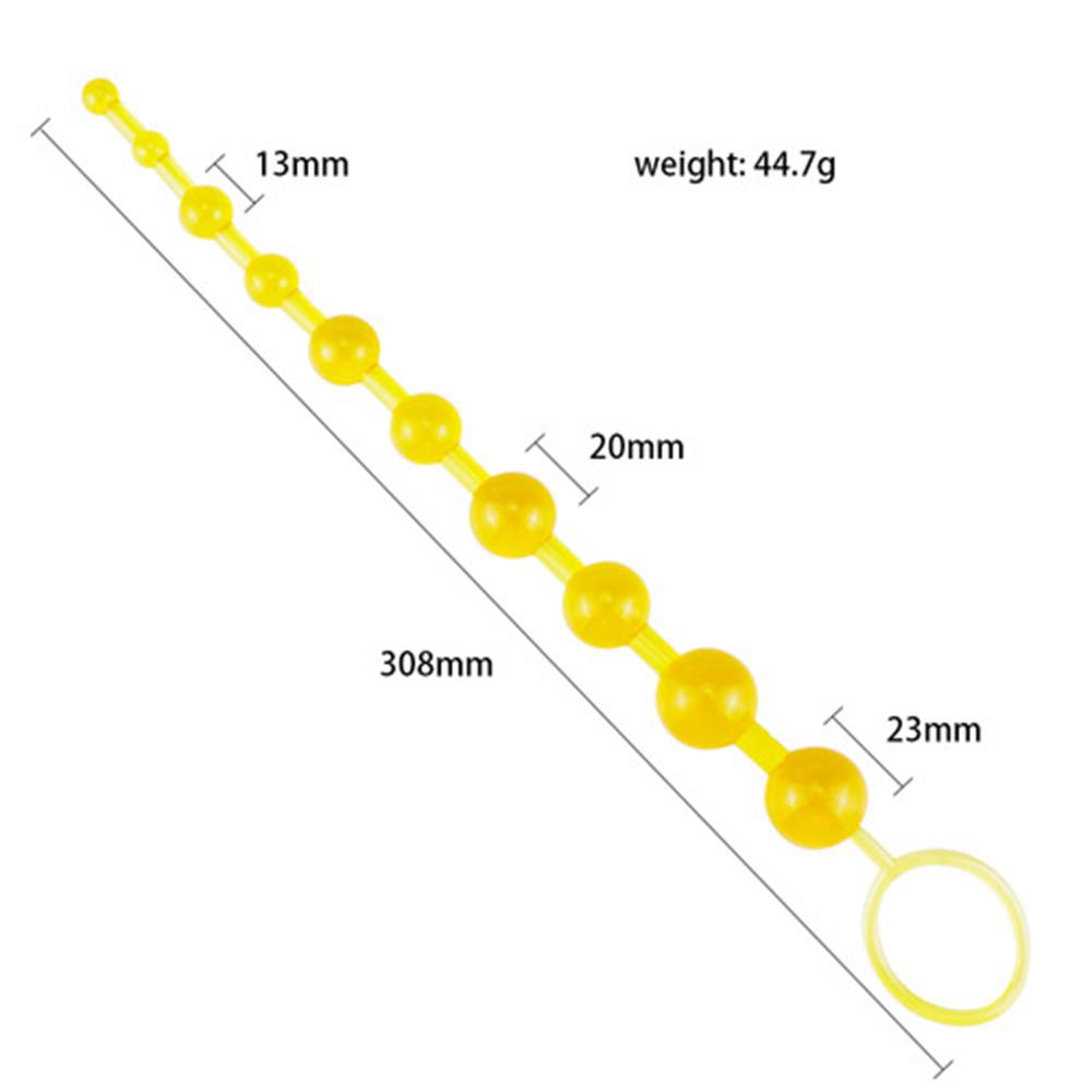 Anal Beads Sex Toys for Women Men Gay Buttplug Beads Long Butt Beads Vagina Clit Pull Ring Ball Anal Stimulator Sex