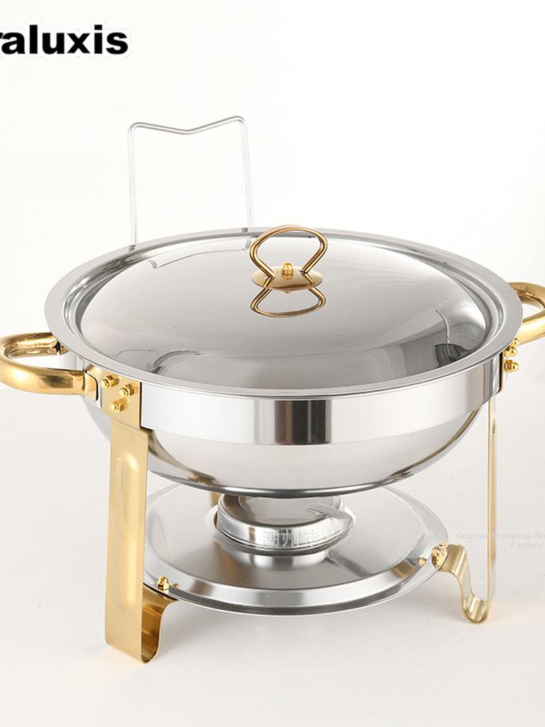 Stainless Steel Buffet Stove Hotel Restaurant Food Warmer for Home Parties & Gatherings