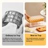 64 Grid Ice Cube Tray Mould With Lid Shovel Storage Box Double-Layer Ice Maker Box for One Click DIY Home Bar Cocktail Tools