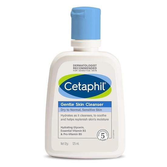Galderma Cetaphil Dry Skin Combo Gentle Skin Cleanser, 125ml + Moisturising Cream, 250g & Sun Protection Cream, 50ml