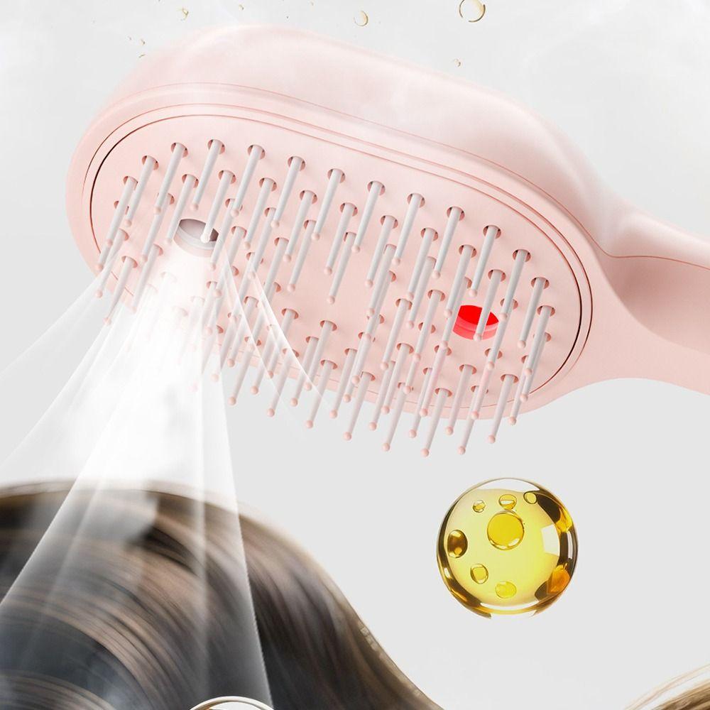 3-in-1 Electric Spray Air Cushion Massage Comb Rechargeable Hair Care Comb Electric Steam Brush