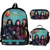 School Bag Descendants 3 Printing School Backpack For Teenagers Boys Girls Student Travel Book Bag Schoolbags 3PCS Set