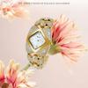 Unique Design Gold Women Bracelet Watches Luxury Elegant Wrist Watches For Ladies Full Diamond Women Quartz Wristwatches