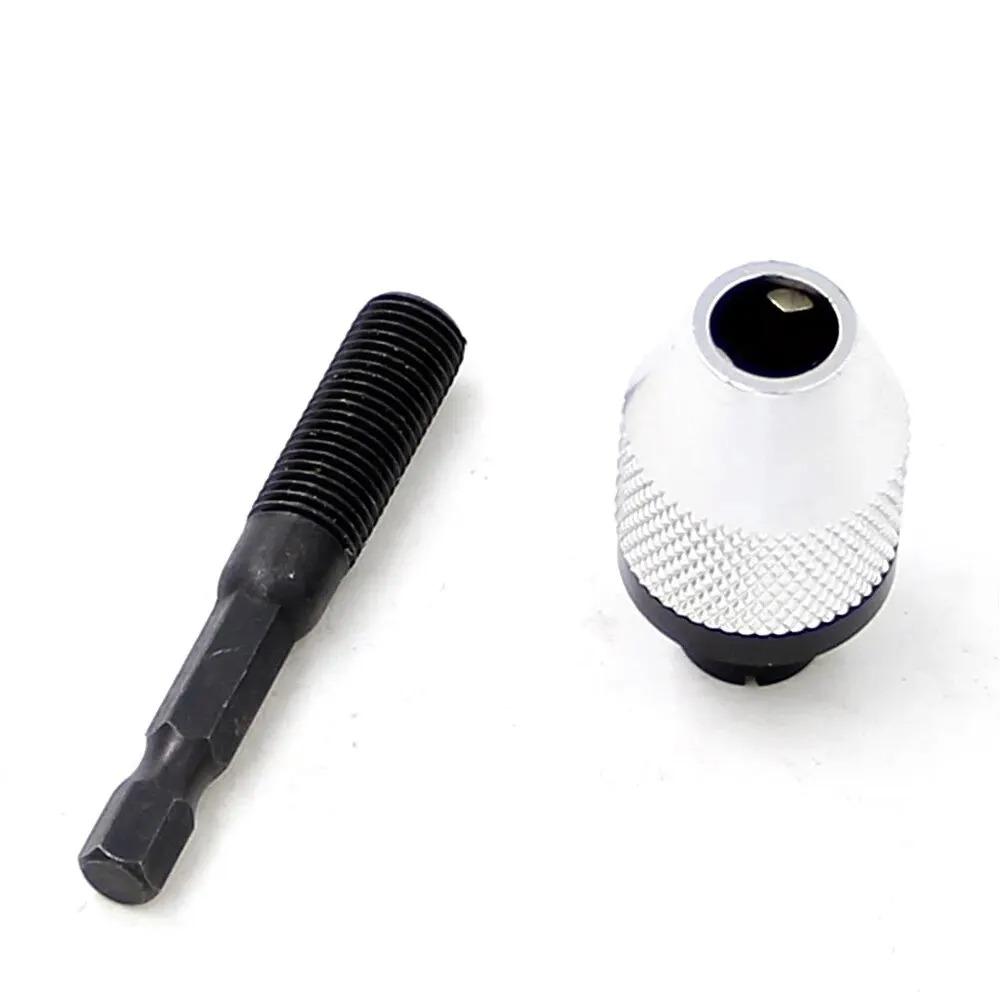 1PC 0.3-6 Quick Change Hexagonal Handle Three Claws Self-centering Twist Drill Chuck 0.3-3. 6mm Electric Grinding Tool Set