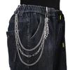 Trendy Unisex Punk Hip-Hop Jeans Waist Chain - Versatile Metal Pants Accessory