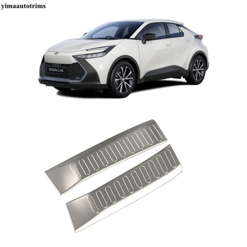 Car Rear Trunk Door Sill Guard Plate Threshold Panel Protective Decoration Cover Trim Accessories For Toyota C-HR CHR 2024 2025