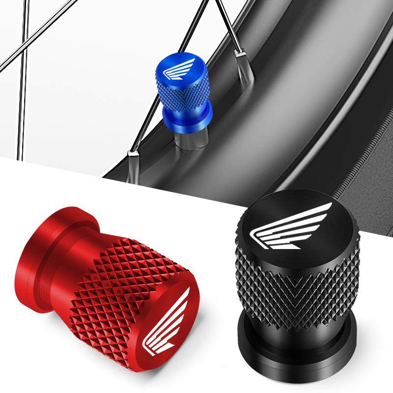 High-quality motorcycle Keychain&Wheel Tire Valve Caps For Honda CRF CB CR XR CRM CBR 125 250 300 350 400 500 600 akq256