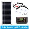 20W-1000W Solar Panel 12V Solar Cell 100A Controller Solar Panel for Phone RV Car MP3 PAD Charger Outdoor Battery Supply Camping