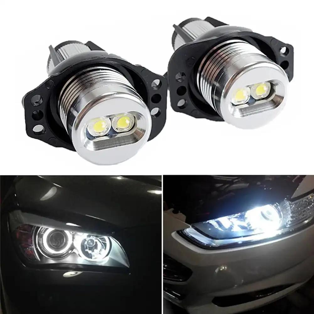 2 stk 10w LED Angel Eyes markeringslys Pærer feilfri hvit/rød/blå for BMW E90 E91 3-serie 325i 328i 335i 2006-2008