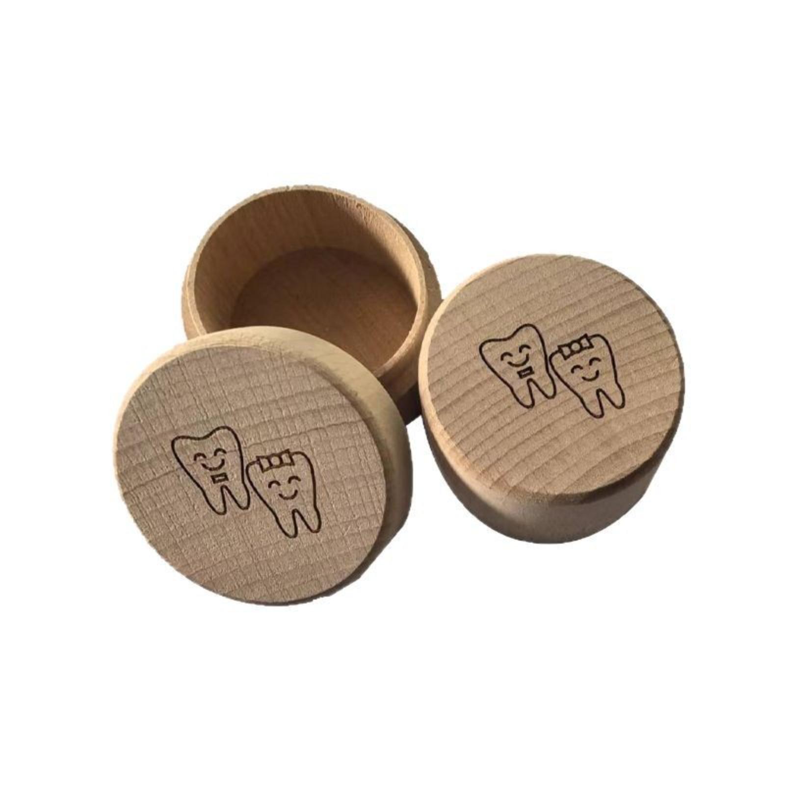 

Children s Box Flip Wood Baby Tooth Box one size