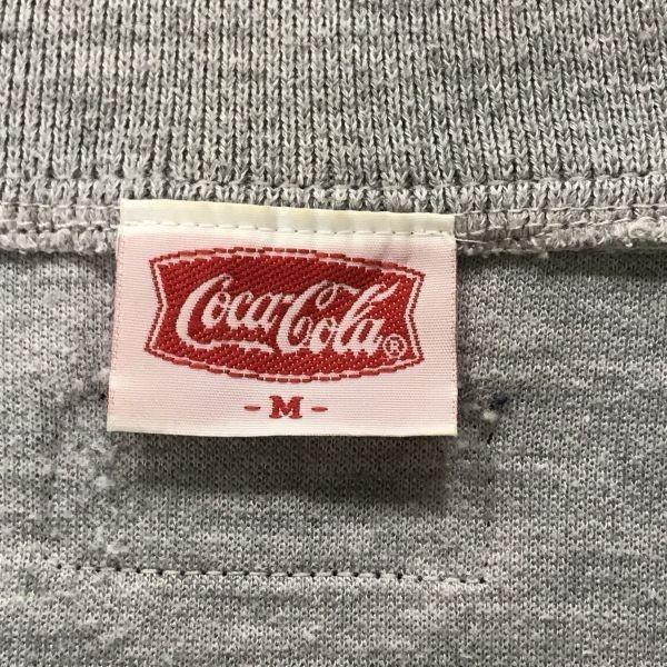 Haine Coca Cola Pulover Sweatshirt Rar cu Fermoar la Jumătate Bărbați M Gri(FOLOSIT)